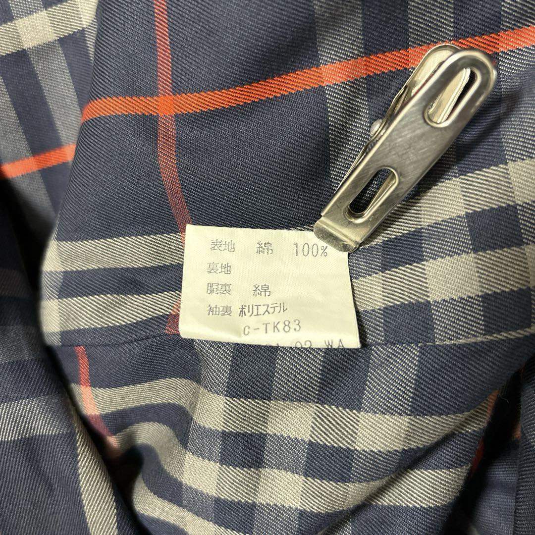 1110 バーバリーズ メンズ ステンカラーコート 紺96/180 L〜XL