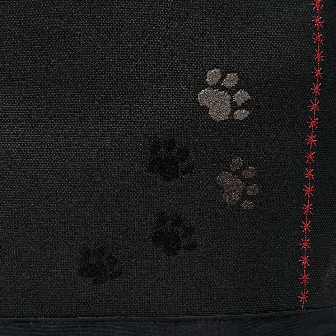 黒猫刺繍♡帆布のトートバッグ