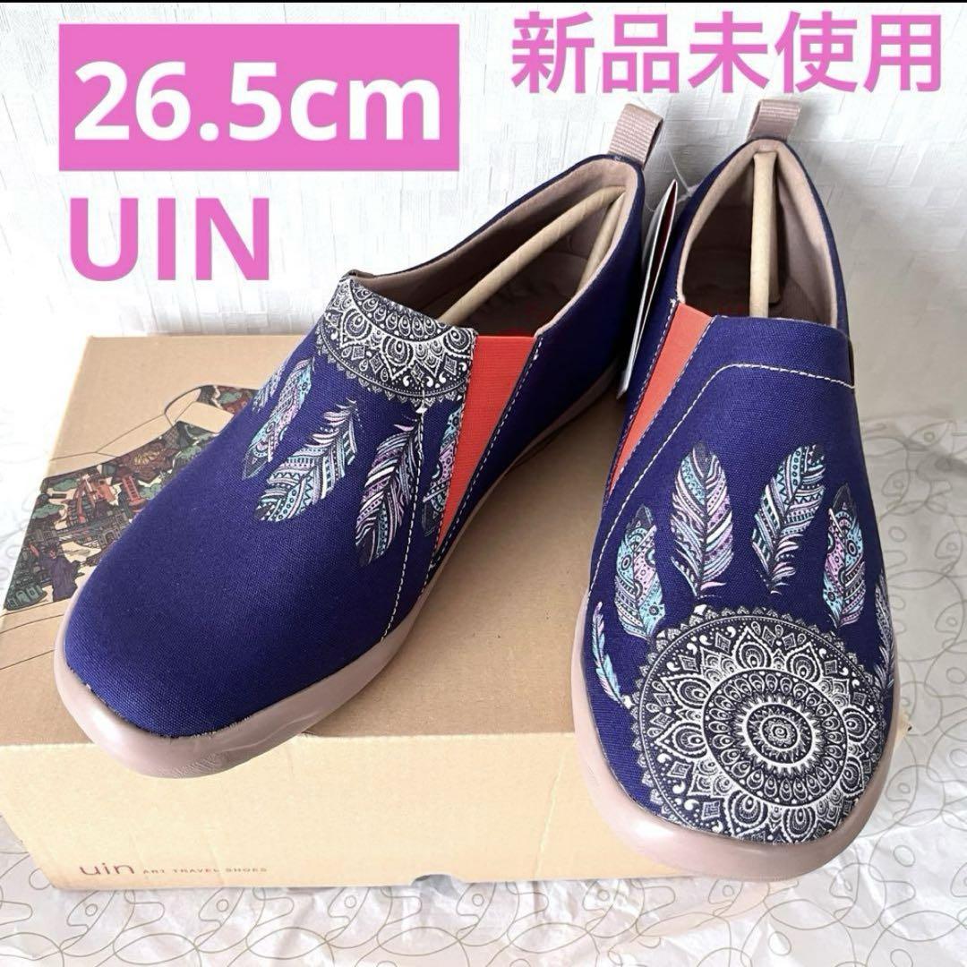 【26.5】エスニック❤️UIN アート グラフィティ フラット スリッポン