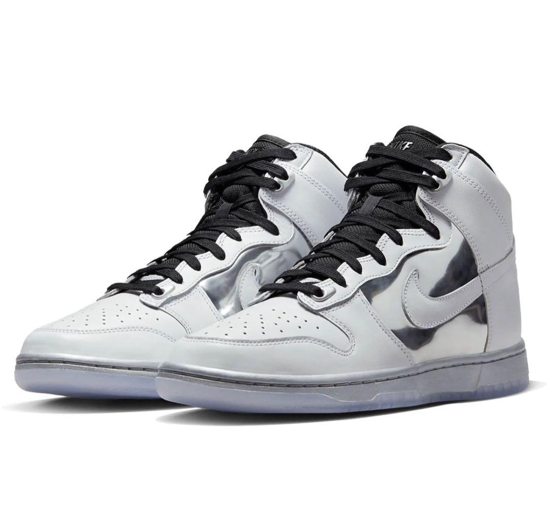 Nike ハイカットスニーカー ホワイト/シルバー