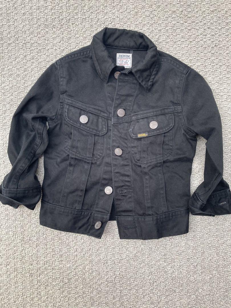 DENIM DUNGAREEブラックデニムジャケット 110cm