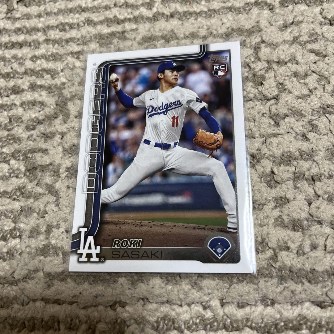 最大12%OFFクーポン 佐々木朗希 2025 topps 新品 RC メルカリ - sasaki ルーキーカード スポーツ選手