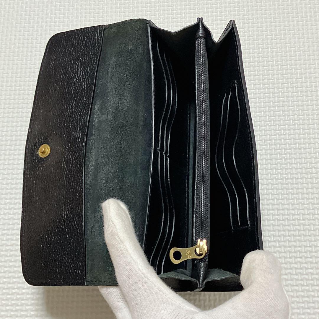未使用　IL BISONTE イルビゾンテ　レザー長財布 ブラック　黒