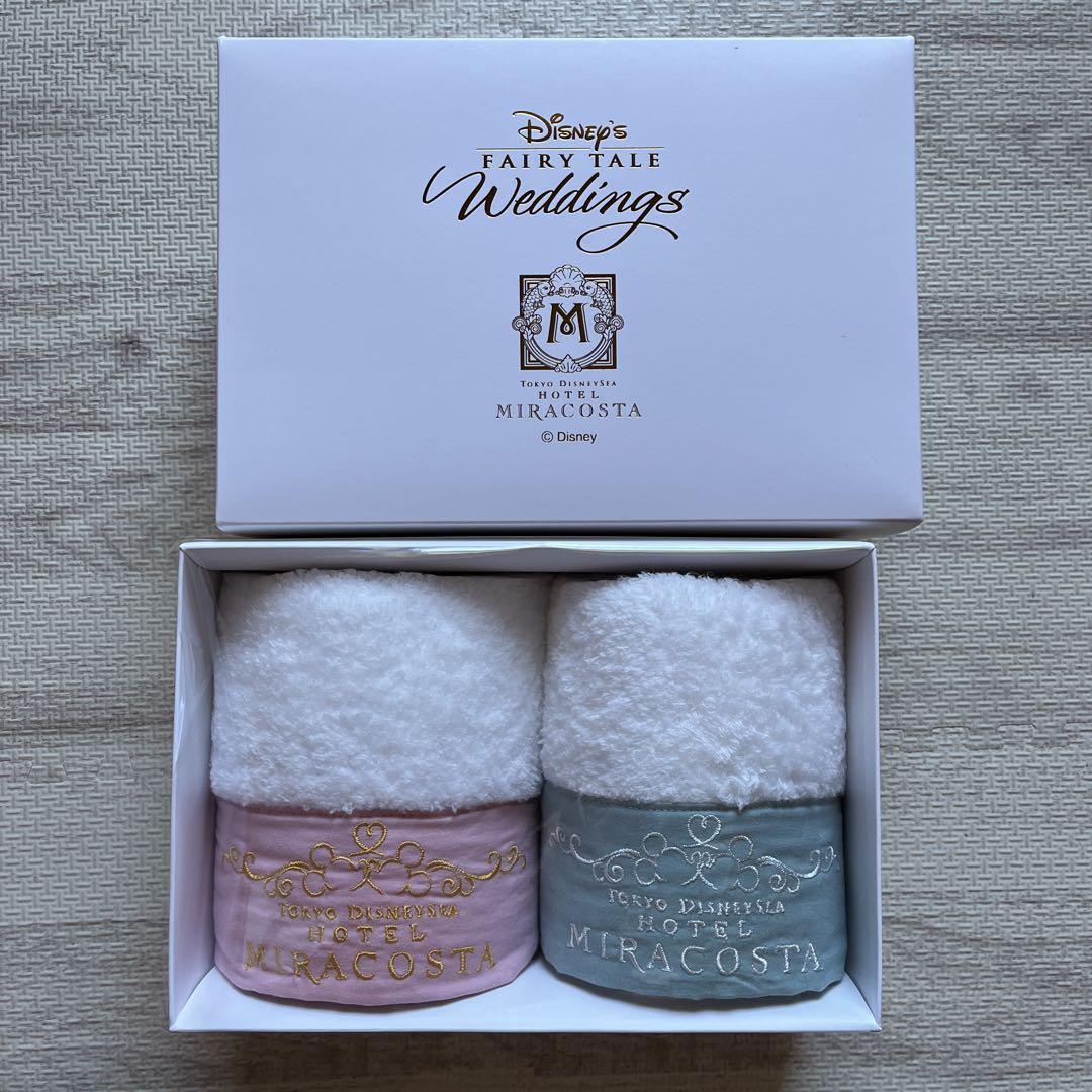新品 ディズニー ホテル ミラコスタ フェイス タオル 結婚式 ディズニーシー