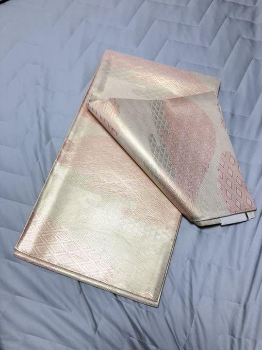 佐賀錦　紋袋帯　絹100% 仕立て済み
