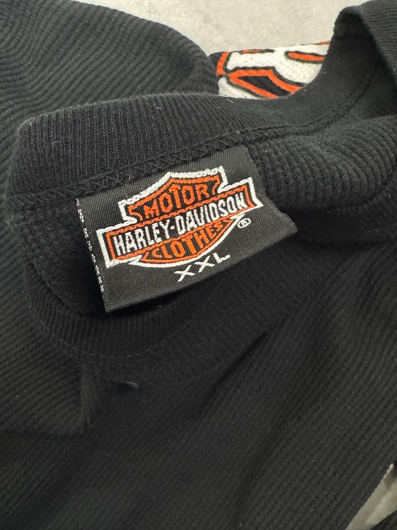 超 80s Harley-Davidson サーマル 袖フレイム2XL 3L Harley-Davidson WWW_HOMU-JOURNEY_COM