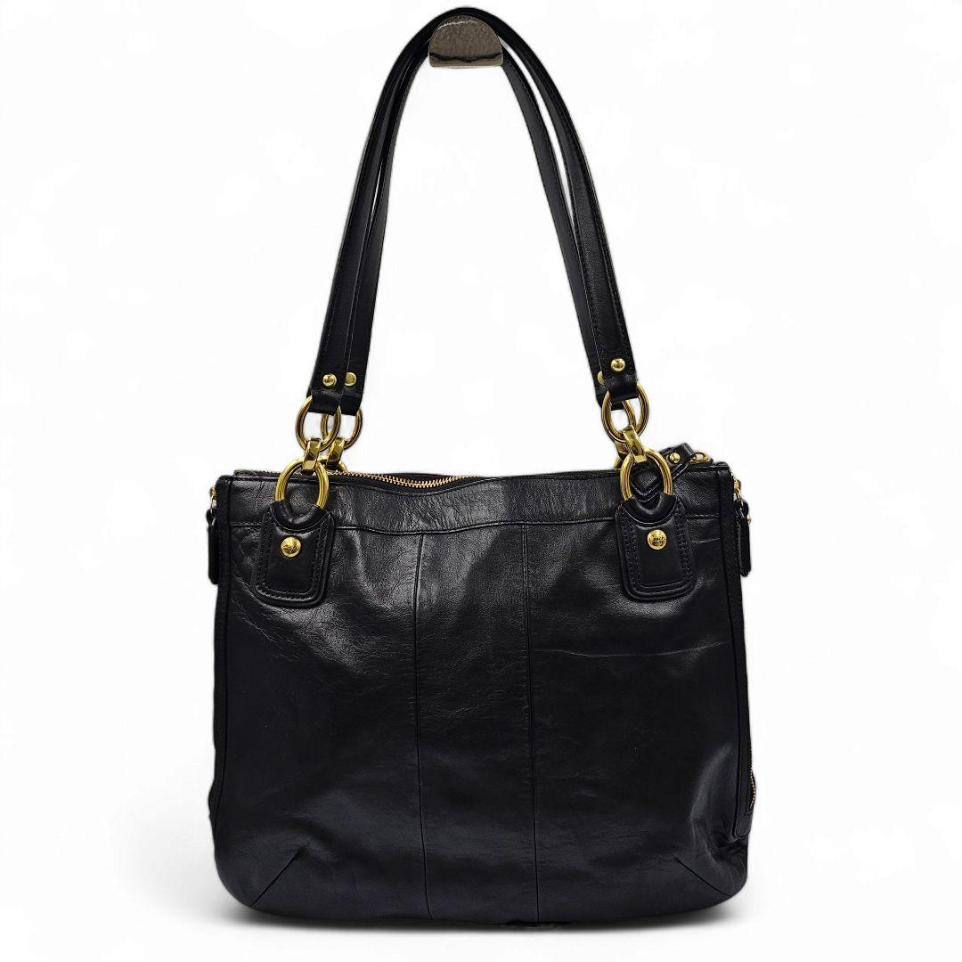 美品　coach コーチ　トートバッグ　青　レザー　A4可　肩掛け可　u17 美品 coach コーチ トートバッグ 青 レザー A4可 肩掛け可 u17