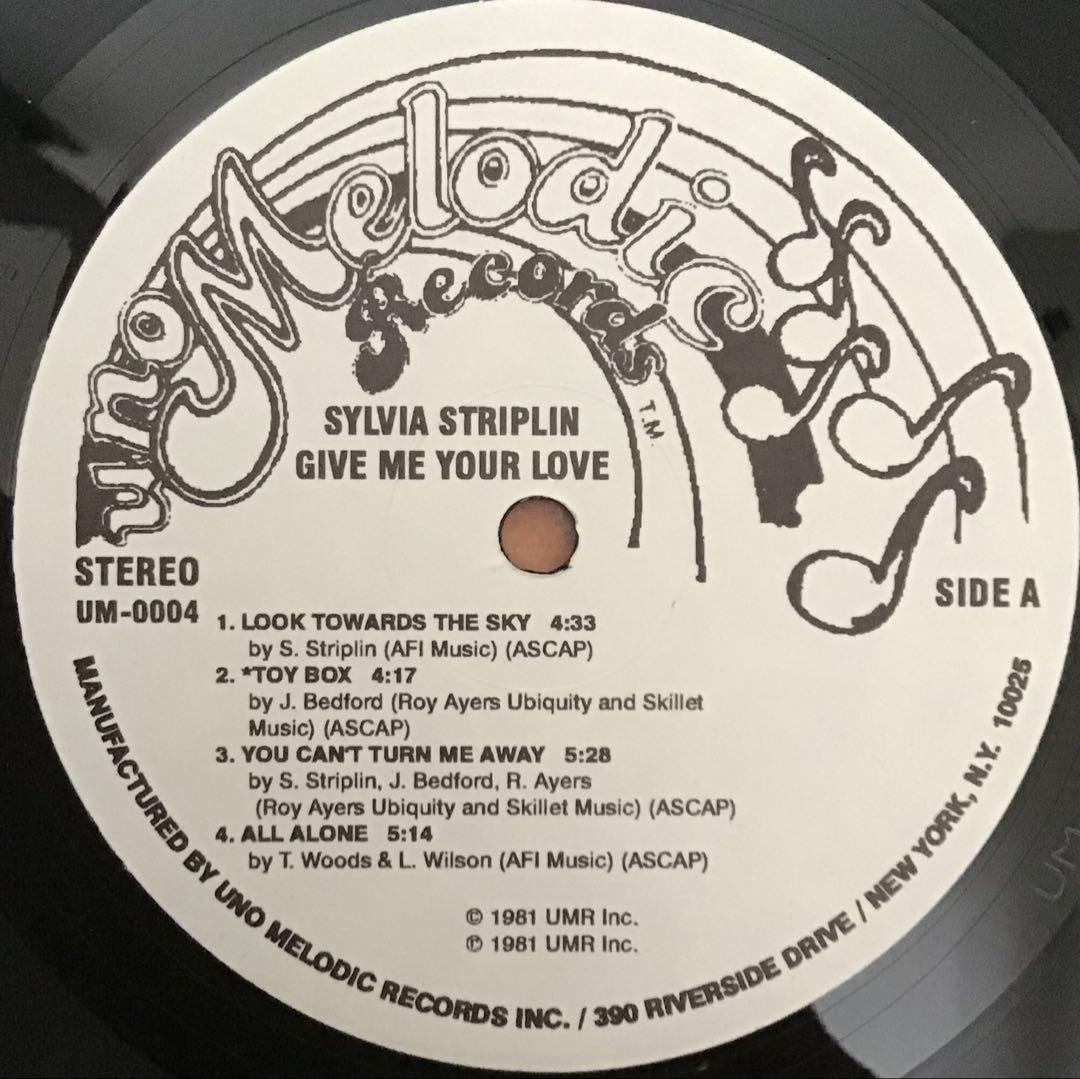 LP】SYLVIA STRIPLIN Give Me Your Love - メルカリ