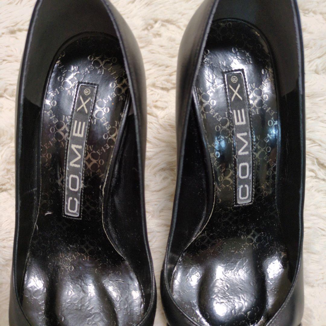 《人気》COMEX コメックス オープントゥ パンプス ラメ グリッター