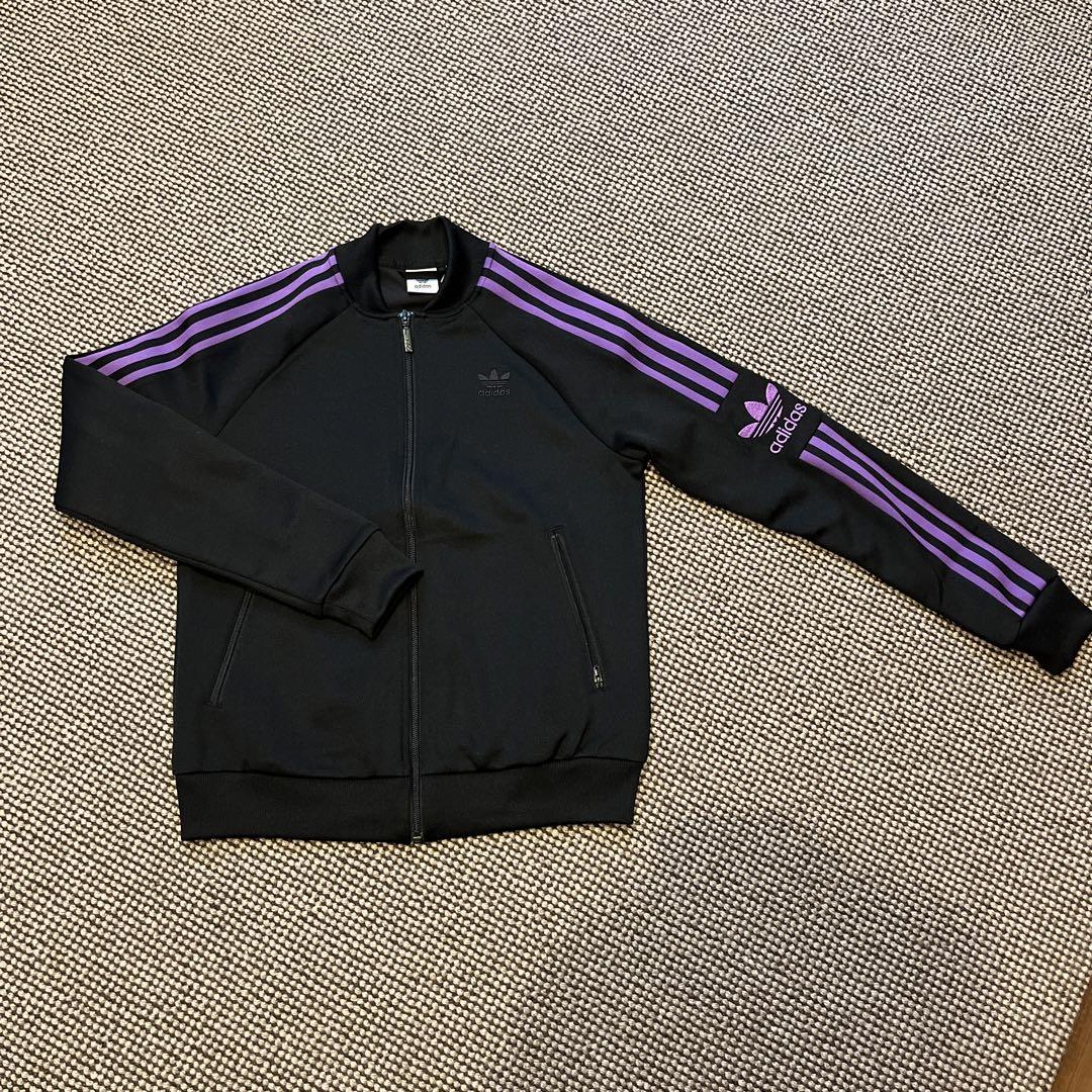 【adidas】　TRACKジャケットセットアップ！！パープルライン