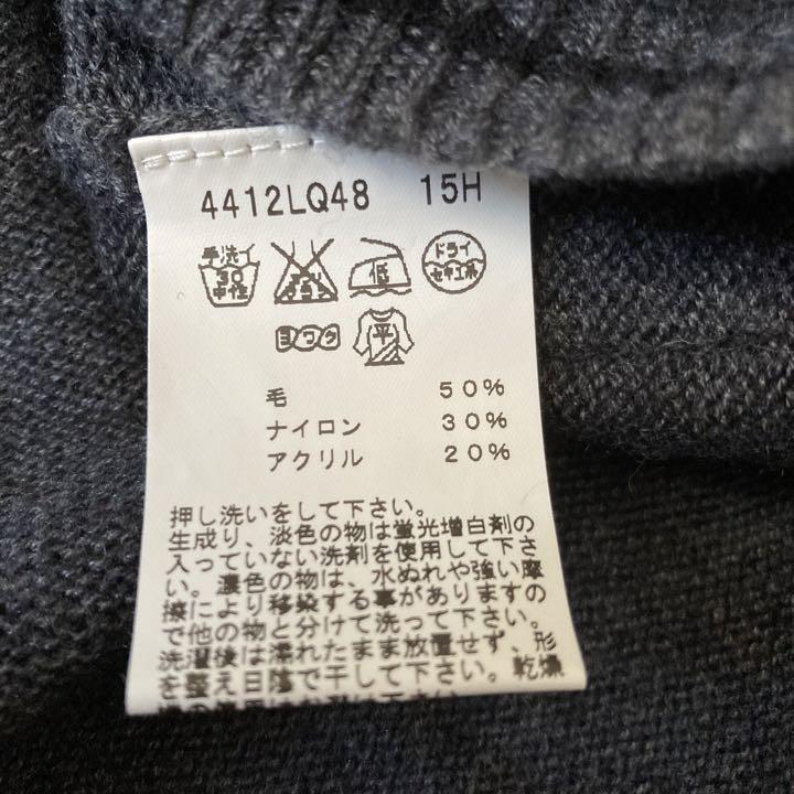 【新品未使用】アニエスベー　10〜12歳　ニットポンチョ　チャコールグレー
