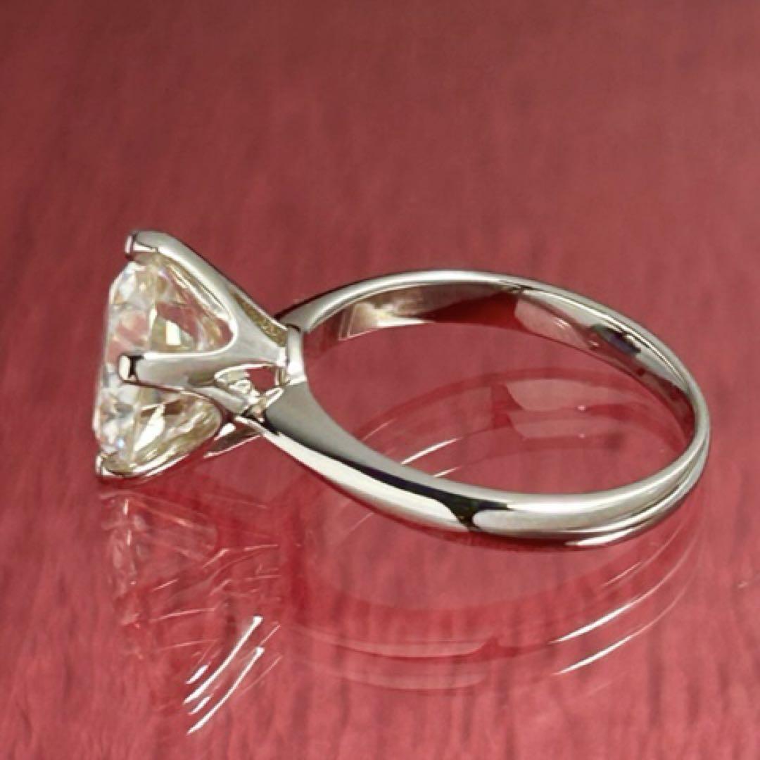 MR18／ 16.5号 5ct 5カラット 11㎜ モアサナイト リング 925