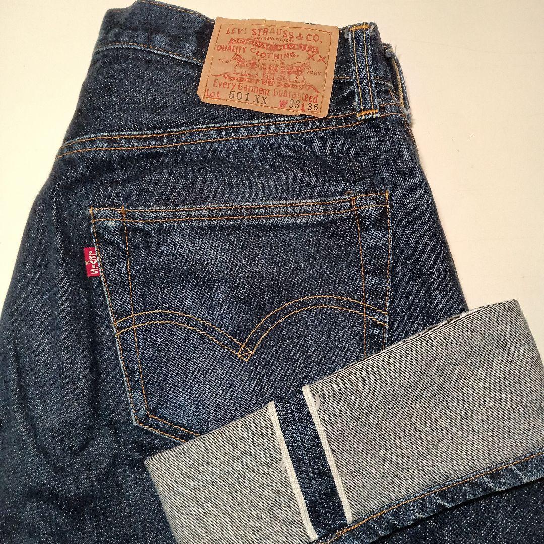 【25％OFF】 ボタン裏555 501xx Levi's バレンシア工場 メルカリ - USA製 パンツ