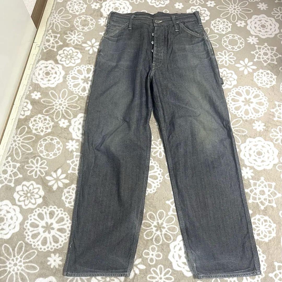 EVISU デニム ペインターパンツ ヘリンボーン 日本製 紺 W33