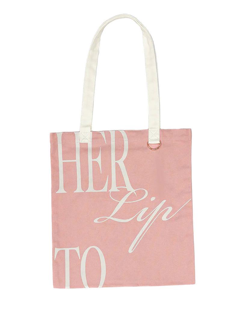 正規店仕入れの Logo Flat HLT Herlipto Tote レディース 名古屋 peach バッグ