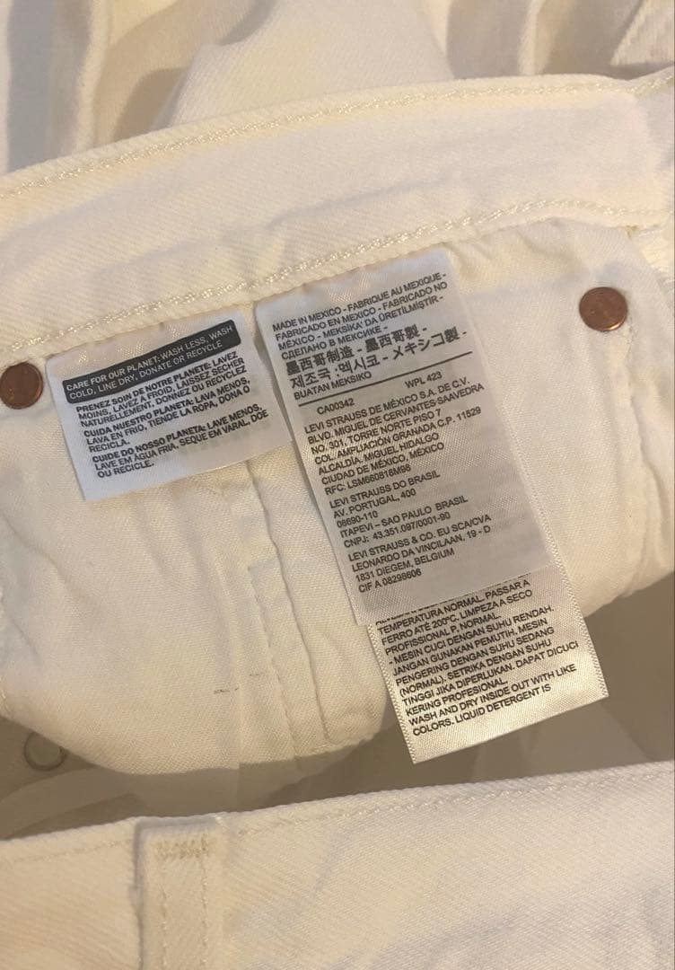 Levi’s 501 White デニム W40/30