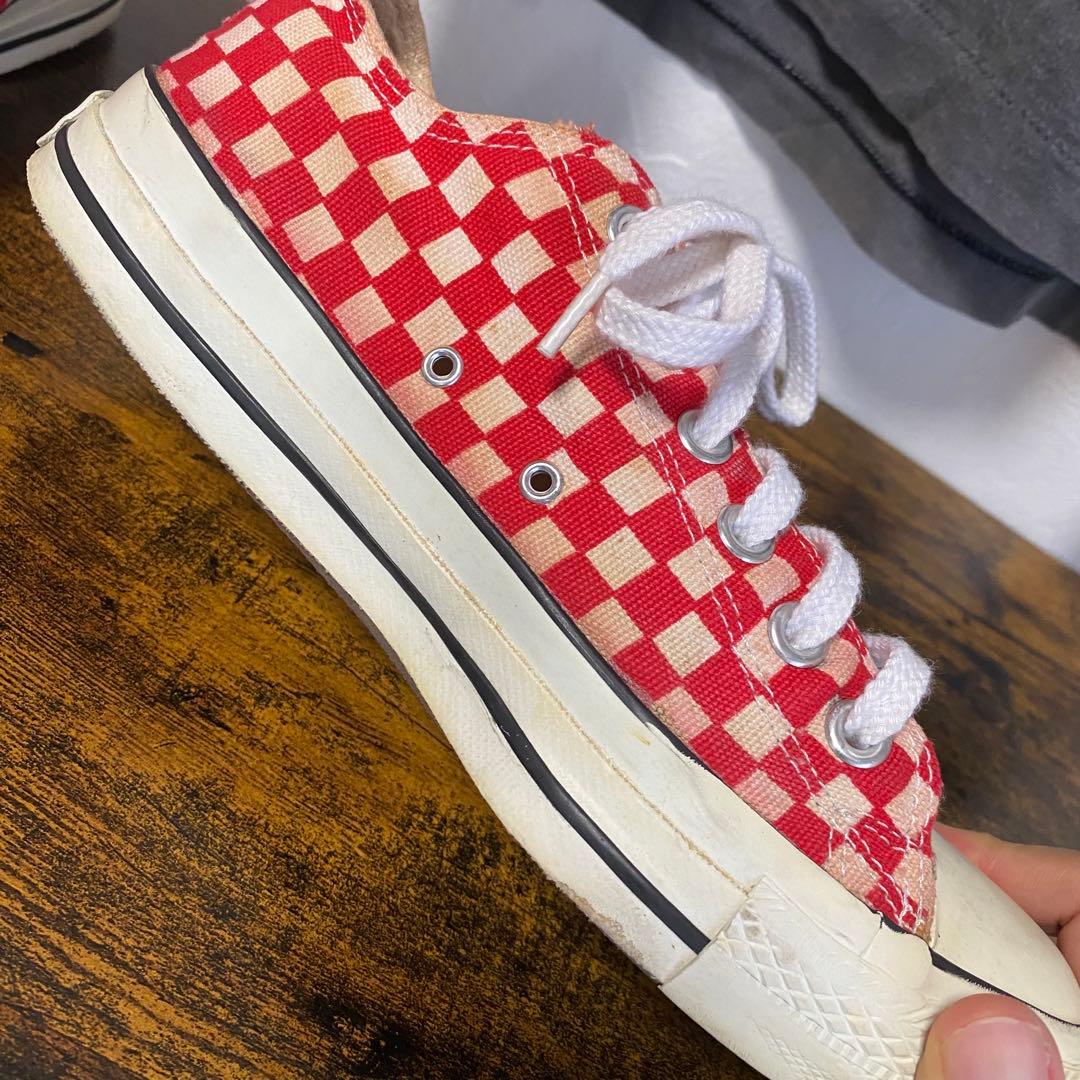 チェッカー ローカット25cm・Converse