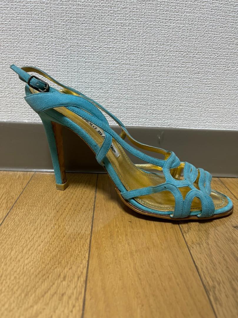 23.5cm【お取り寄せ】 Manolo Blahnik マノロ・ブラニク ターコイズ 23.5cm【お取り寄せ】 Manolo Blahnik マノロ・ブラニク ターコイズ