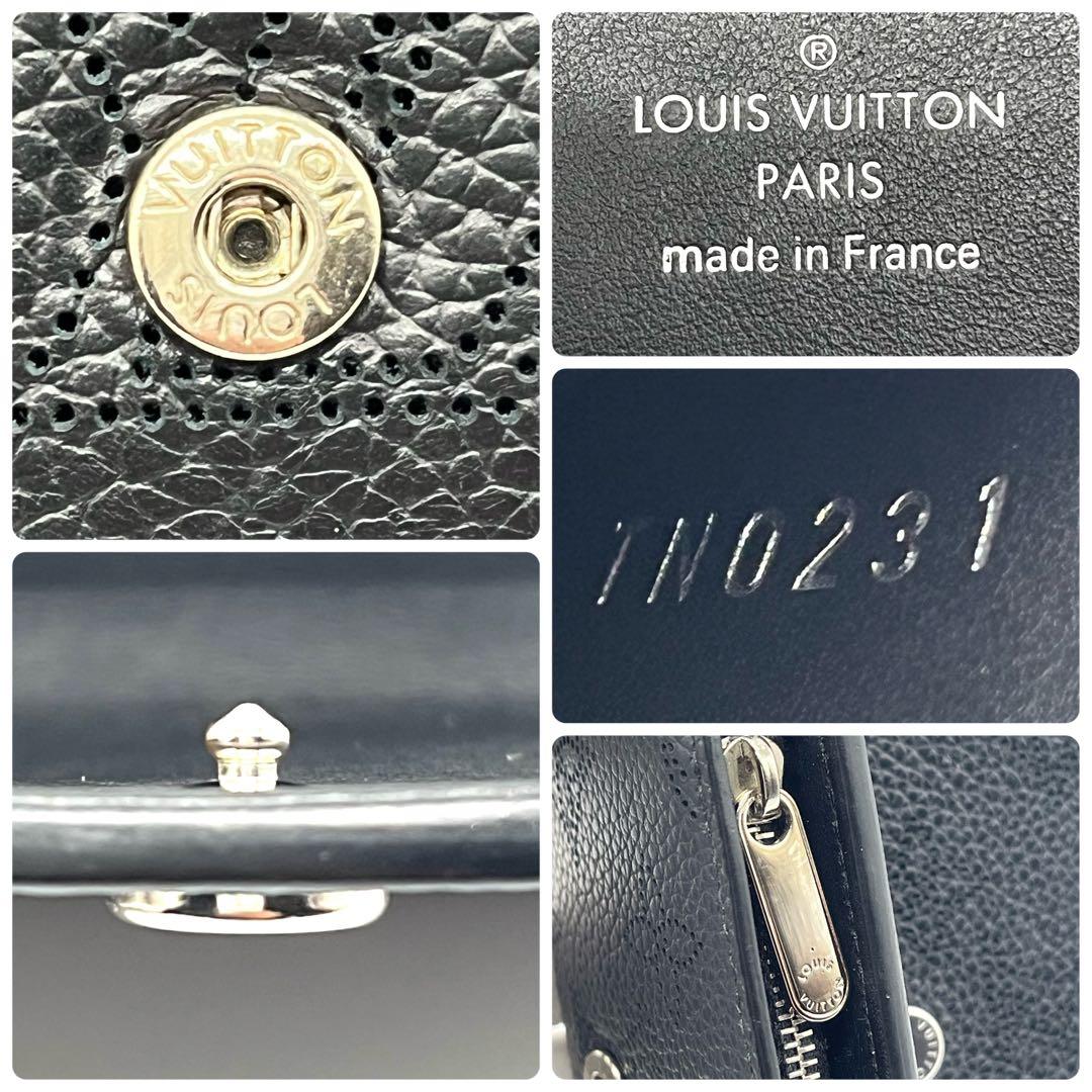 【美品】ルイヴィトン　ポルトフォイユイリスXS　マヒナ　ブラック　箱保存袋