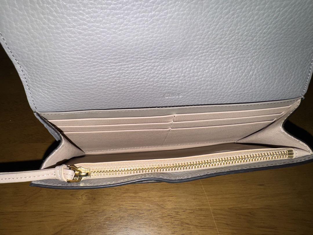 美品‼︎Chloé グレー レザー 長財布