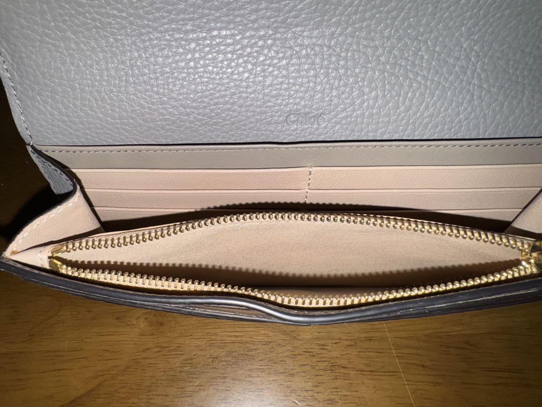 美品‼︎Chloé グレー レザー 長財布