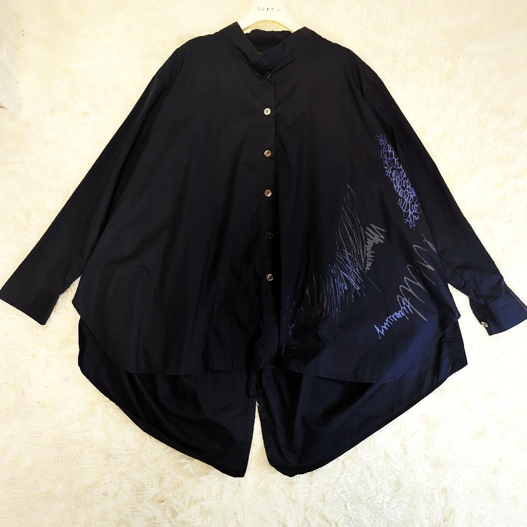【美品】萌 モユル デザインシャツ コットン