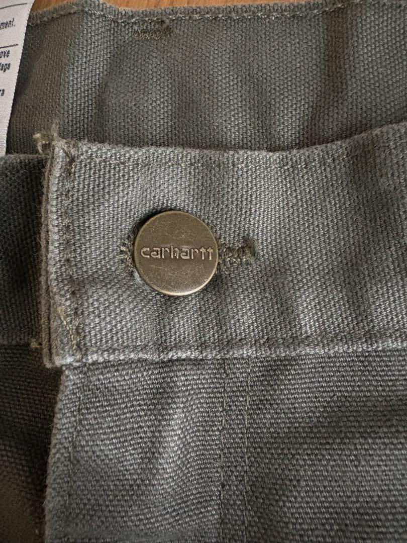 【美品】Carharttダブルニー B136 MOS W34 L32