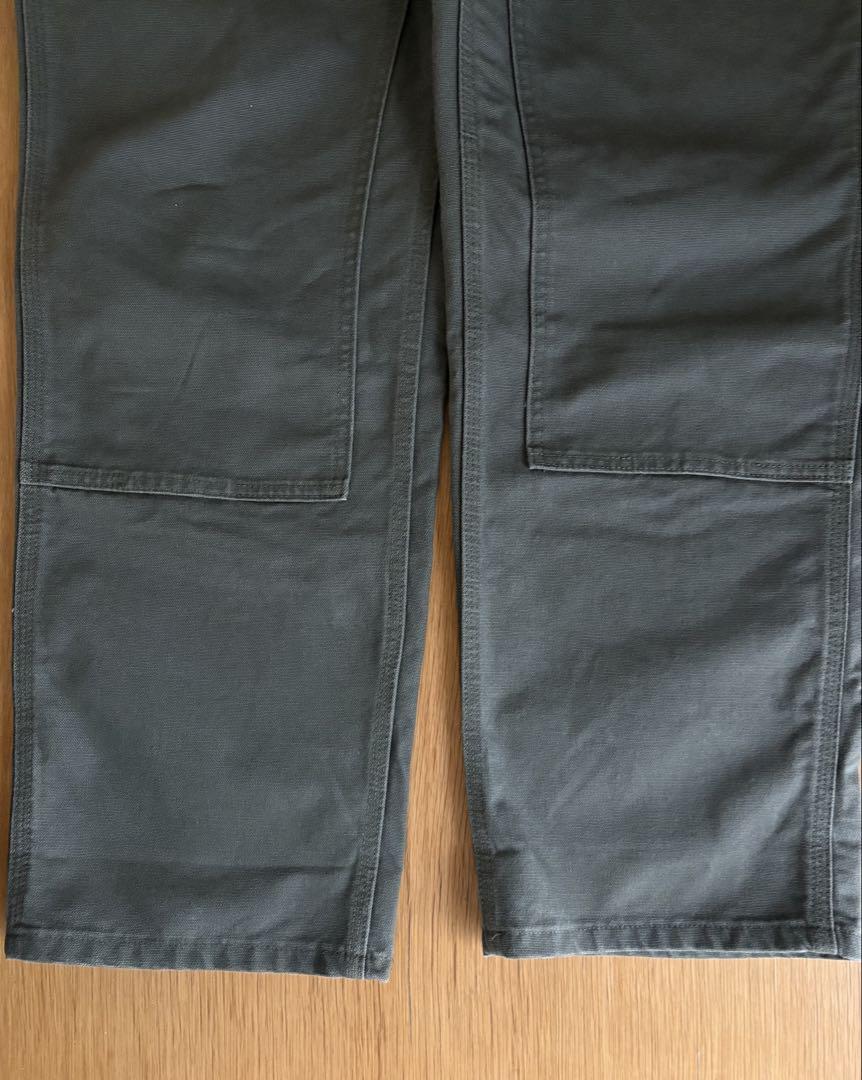 【美品】Carharttダブルニー B136 MOS W34 L32