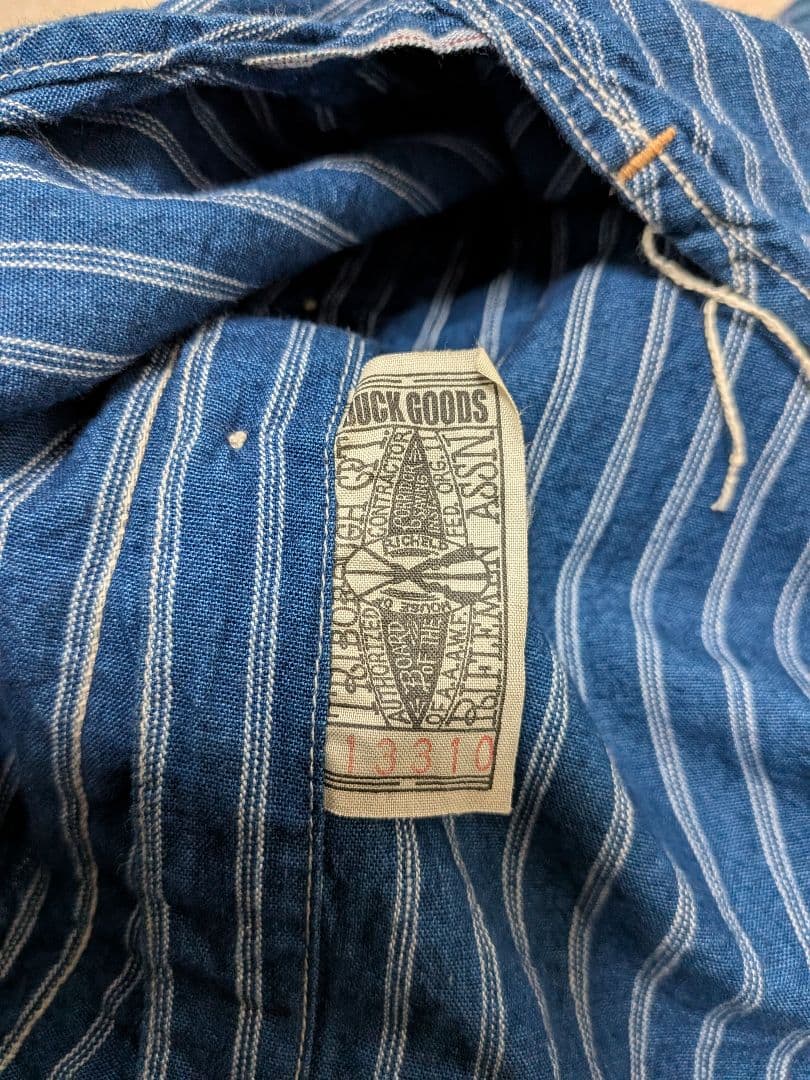 ストライプワークシャツS COLIMBO