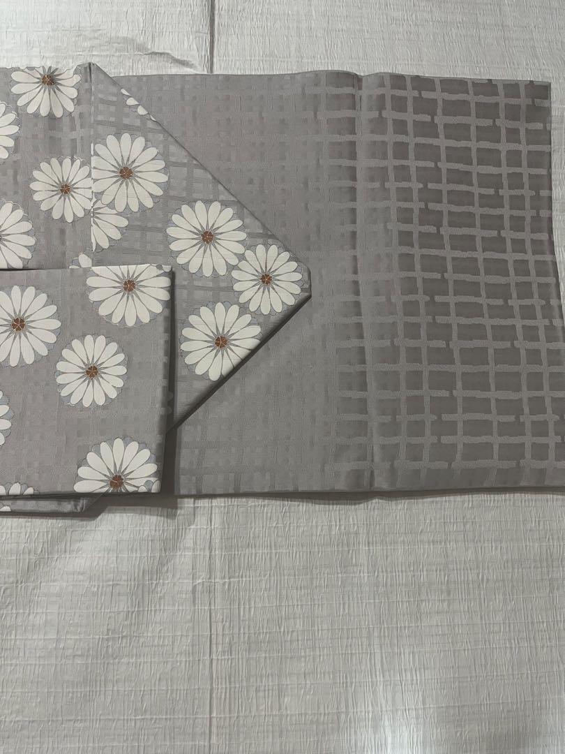美品　高級　花柄　洒落袋　総柄　絹