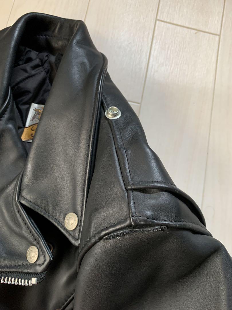 Schott ダブルライダースジャケット サイズ40 ブラック