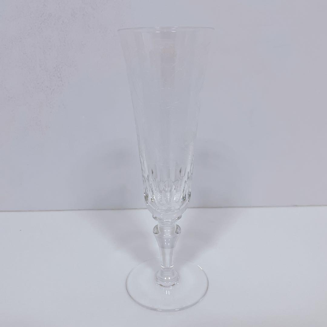 【極美品】Baccarat バカラ パルメ シャンパンフルート クリスタルグラス 【極美品】Baccarat バカラ パルメ シャンパンフルート クリスタルグラス