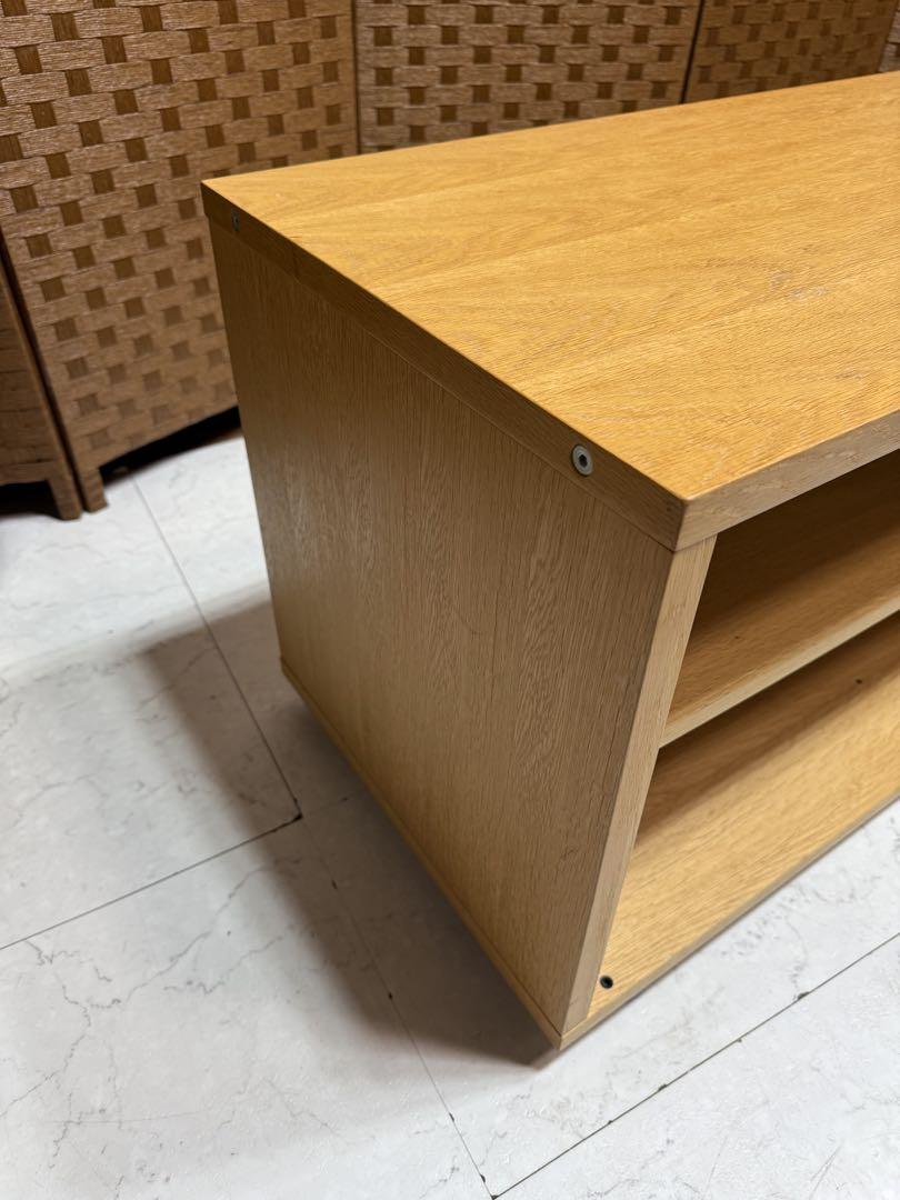 無印良品　スタッキングキャビネット　オーク材