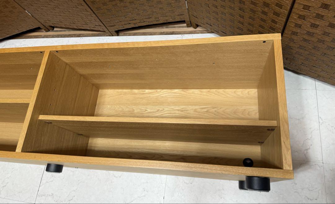 無印良品　スタッキングキャビネット　オーク材
