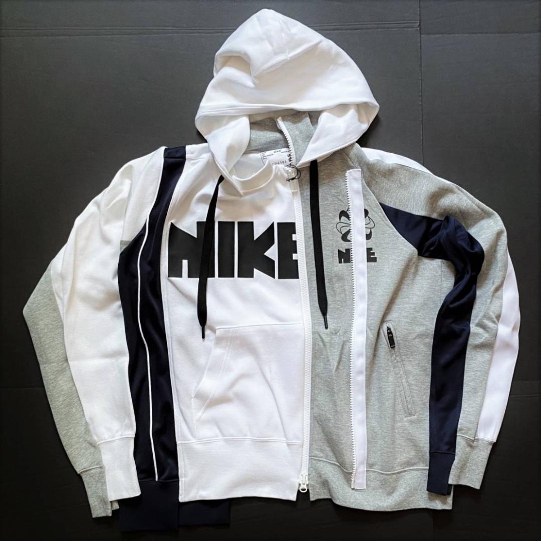 SALE/60%OFF】 ナイキ x sacai ダブルジップパーカー グレー/ホワイト/ネイビー(XS) - パーカー SALE/60%OFF】 ナイキ x sacai ダブルジップパーカー グレー/ホワイト/ネイビー(XS) - パーカー