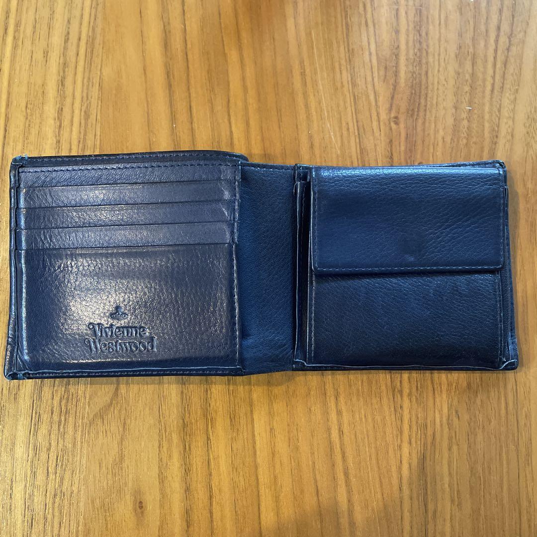 Vivienne Westwood ネイビー 二つ折り財布