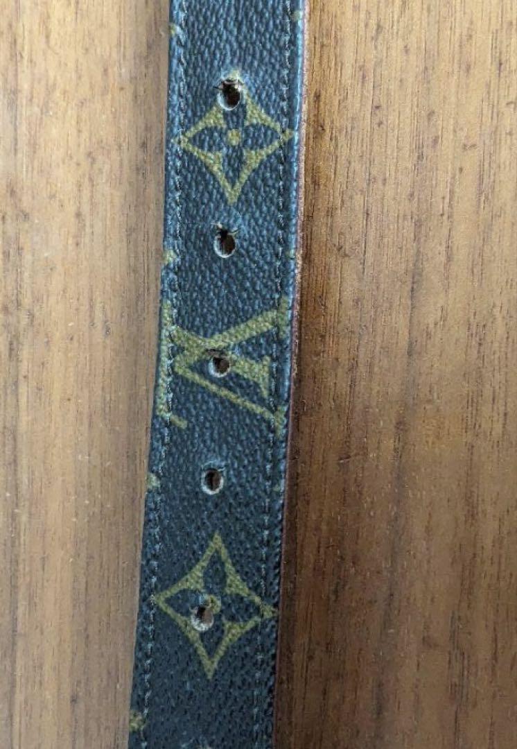 [LOUIS VUITTON] モノグラム　ゴールドバックルベルト