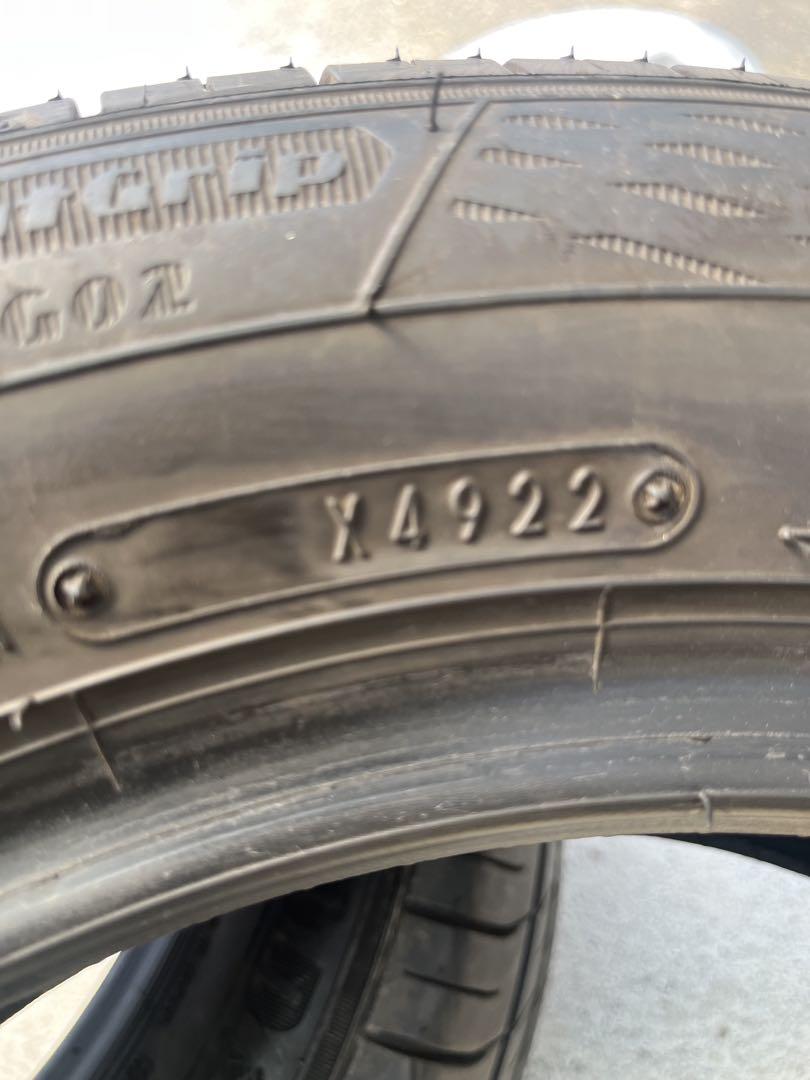 送料込み185/60r15グッドイヤー22年製造2本バリ山