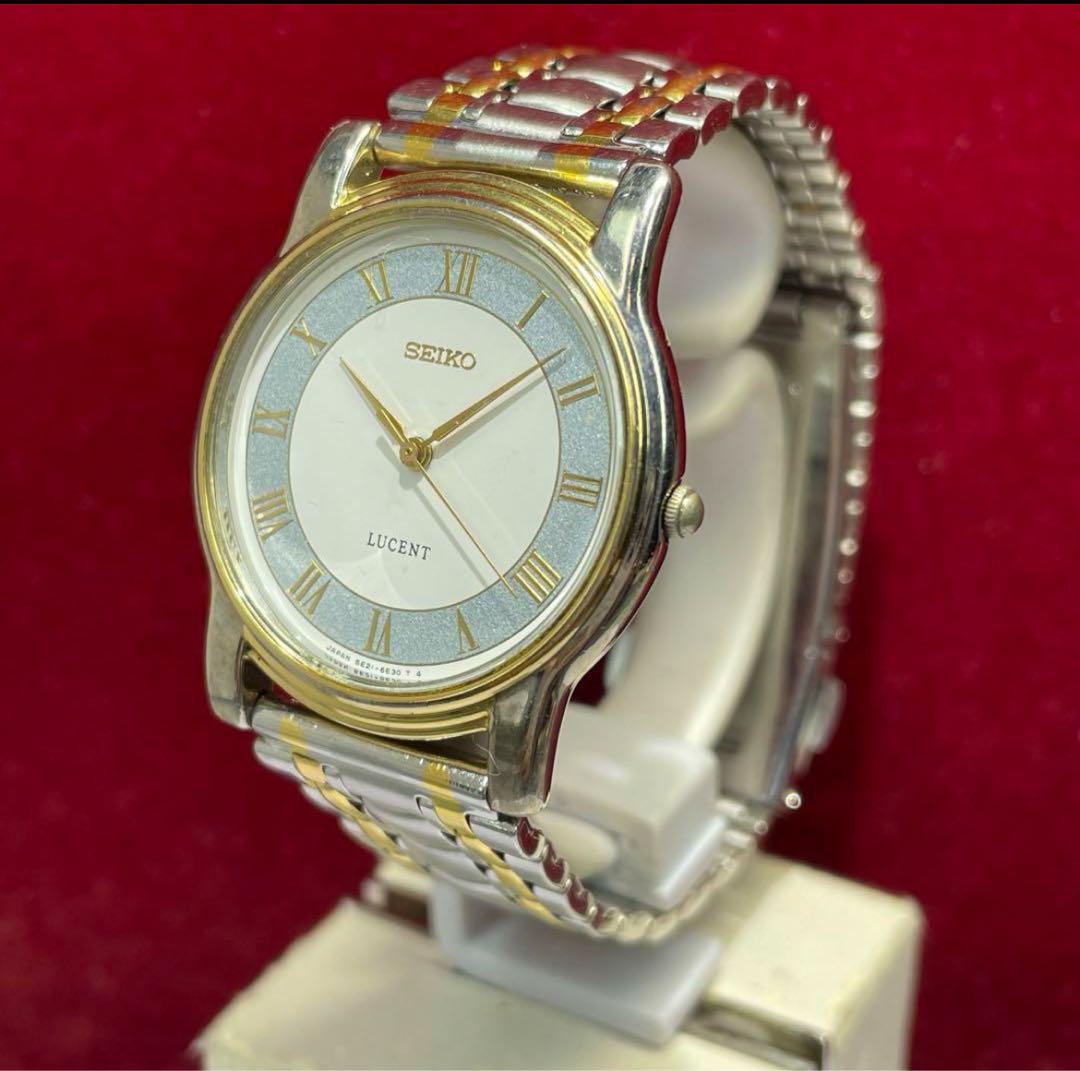 高級 90s 美品 SEIKO ルーセント クォーツ 電池交換済 腕時計 高級 90s 美品 SEIKO ルーセント クォーツ 電池交換済 腕時計