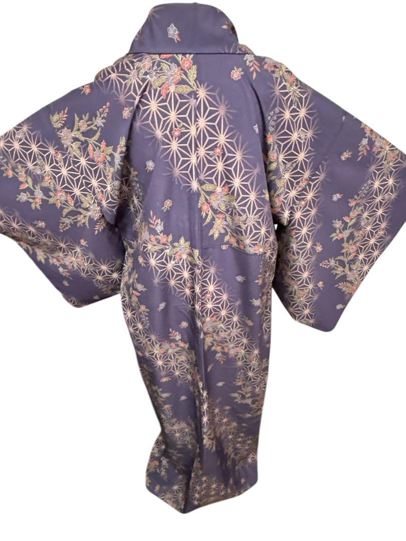 A55美品 洗える小紋 夏着物 薄物 単衣 正絹 手縫い - メルカリ