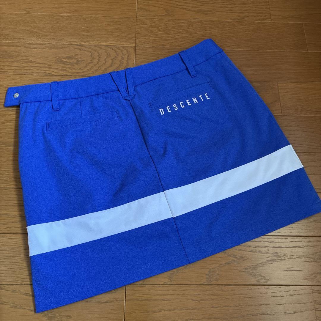 デサントゴルフレディーススカートLブルー