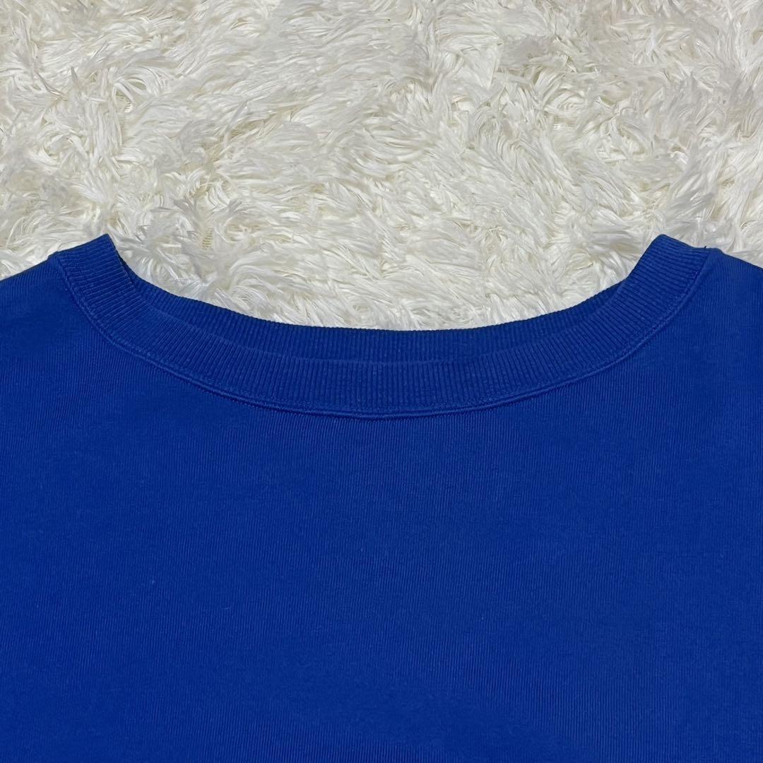 FRAMeWORK ショートSWEATハーフスリーブプルオーバー　青　24SS