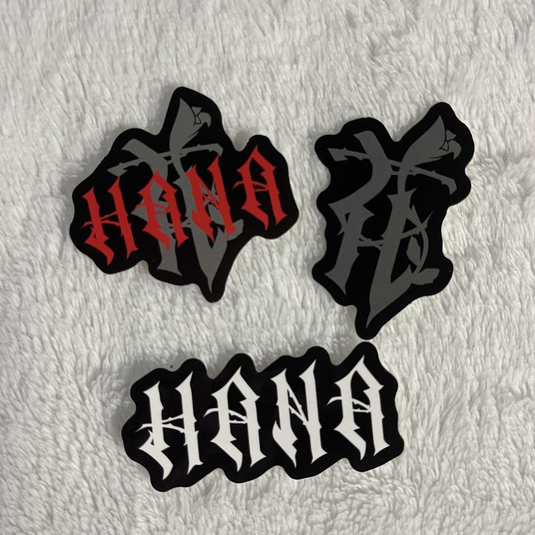 HANA ロゴキーホルダー ステッカー3枚 HANAロゴ ステッカー 3枚セット - メルカリ