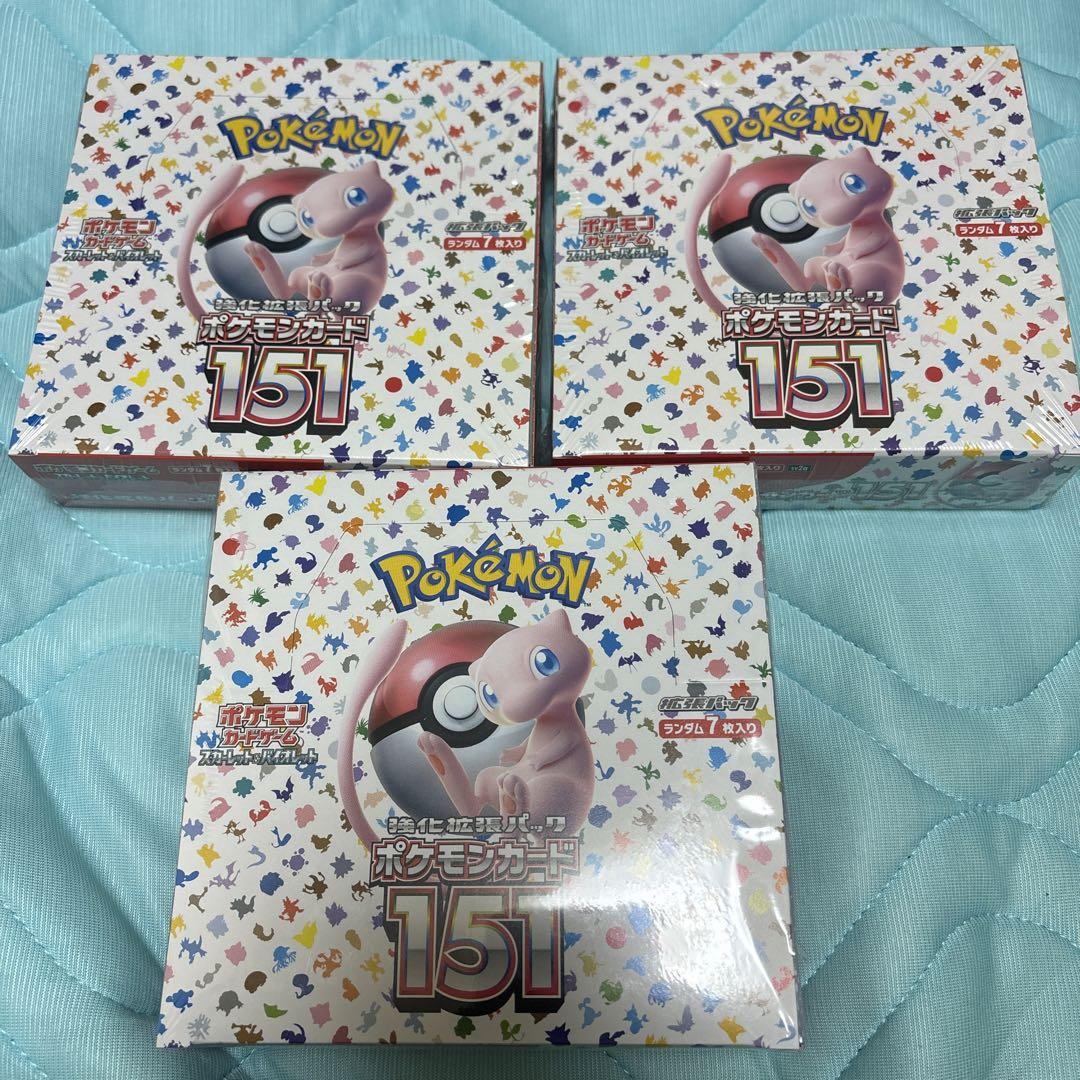 ポケモンカード 151 シュリンク付き 3BOX