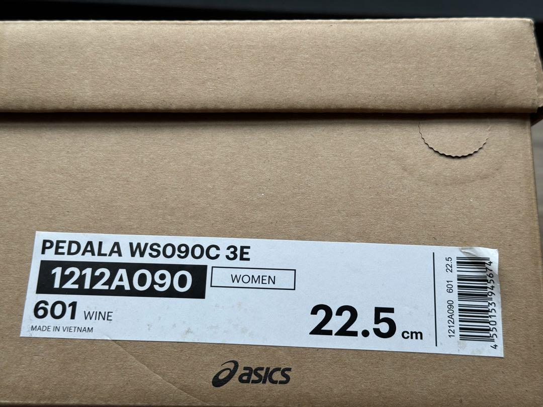 靴 asics pedala WS090C 3E 22.5cm