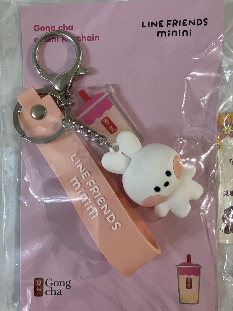 ゴンチャ LINE FRIENDS minini キャラクター キーホルダー ゴンチャ LINE FRIENDS minini キーホルダー