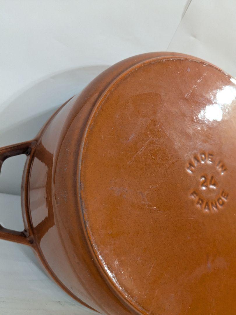 Staub　ココット・ロンド　シナモン　24cm　ストウブ