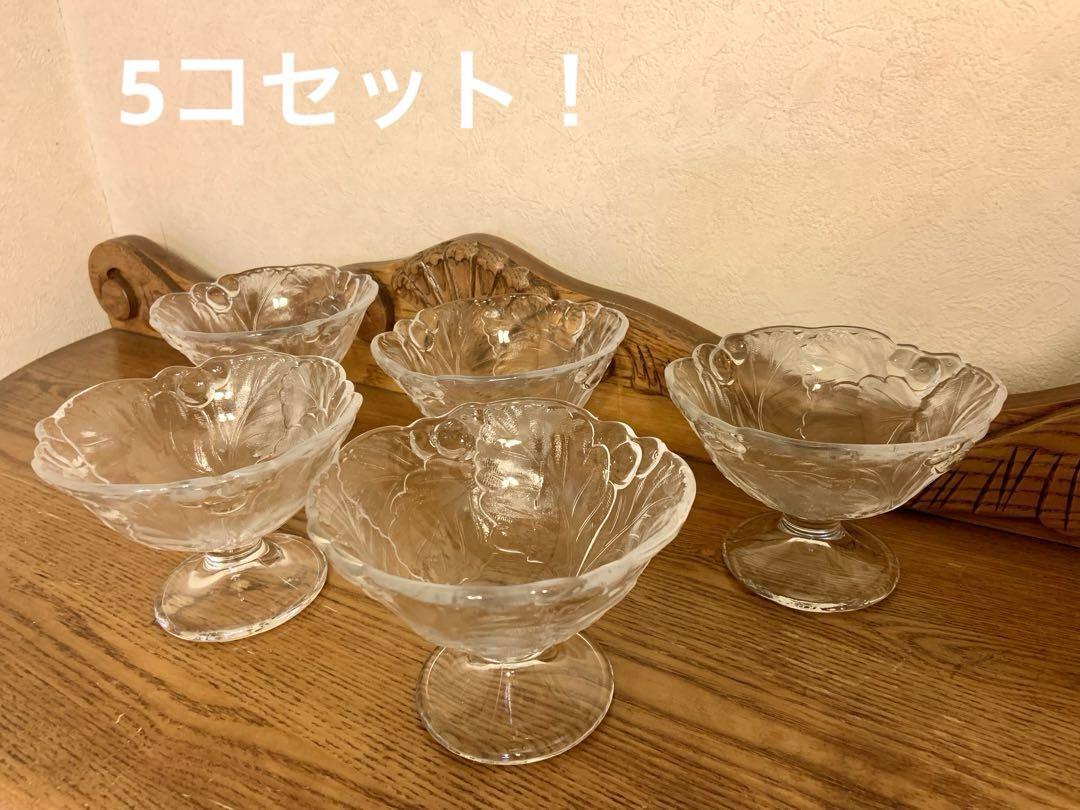 蘇我ガラスアイスクリーム、かき氷カップ5コセット