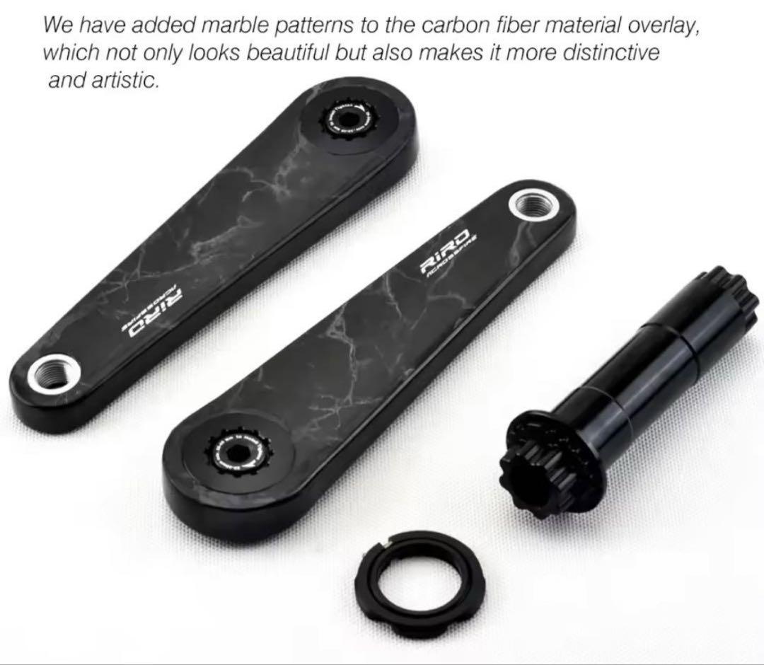RIRO カーボンクランク 165mm 40tナローワイドチェーンリング付き