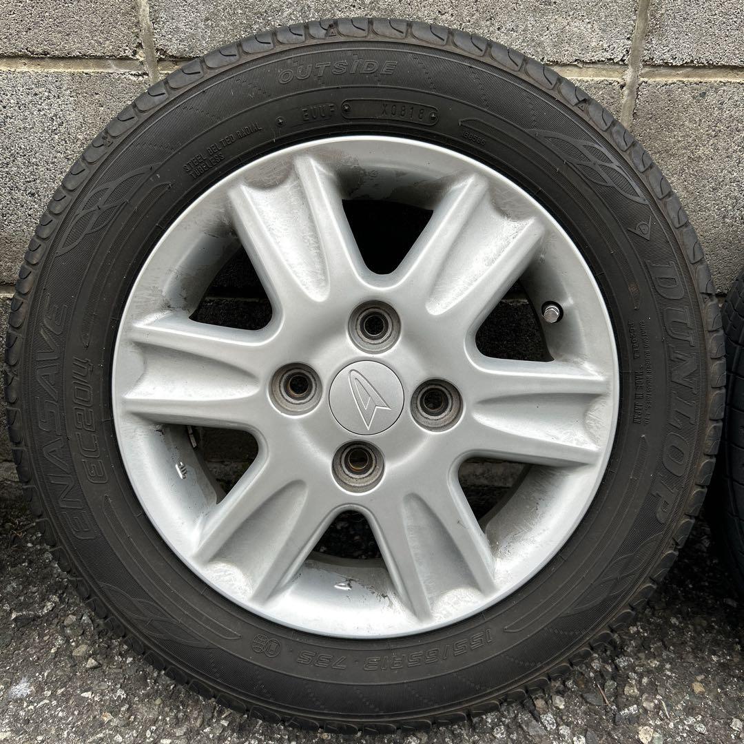 155/65R13 アルミホイールとタイヤ②２本分